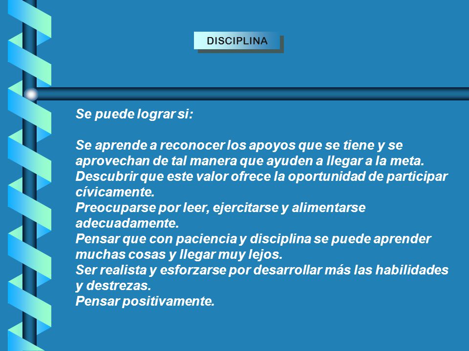 Preocuparse por leer, ejercitarse y alimentarse adecuadamente.