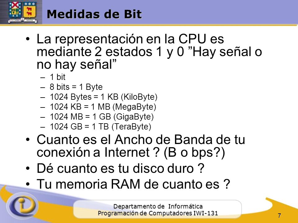Cuanto es el Ancho de Banda de tu conexión a Internet (B o bps )