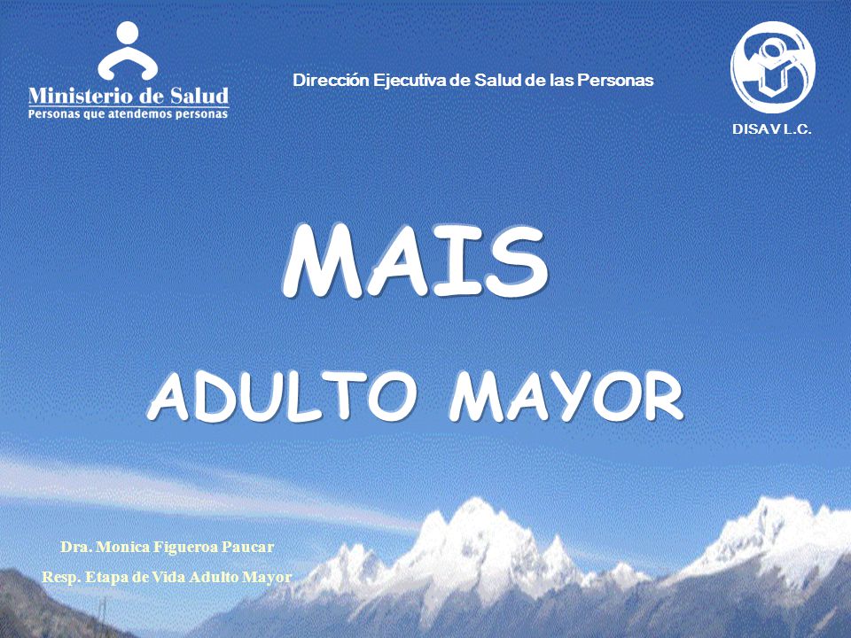 Dra. Monica Figueroa Paucar Resp. Etapa de Vida Adulto Mayor
