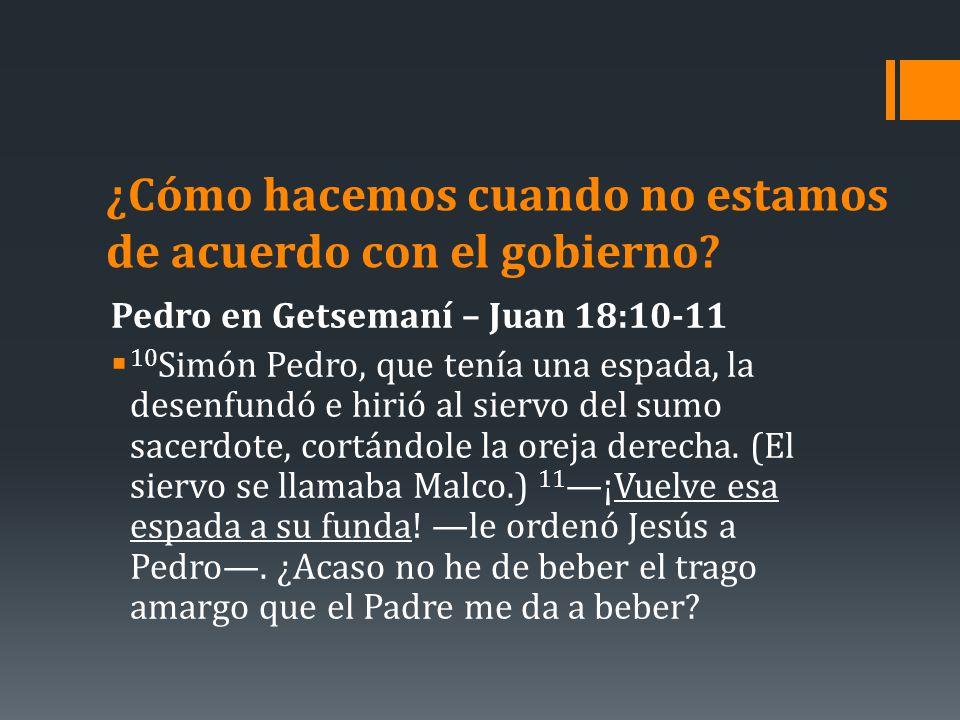 ¿Cómo hacemos cuando no estamos de acuerdo con el gobierno