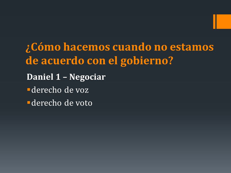 ¿Cómo hacemos cuando no estamos de acuerdo con el gobierno