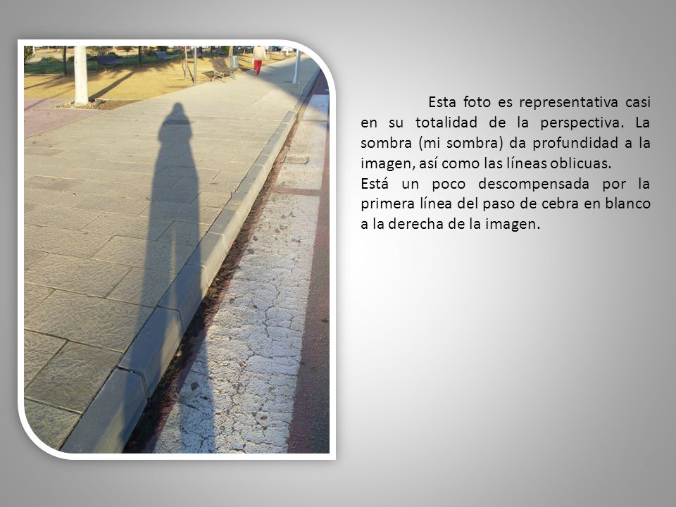 Esta foto es representativa casi en su totalidad de la perspectiva