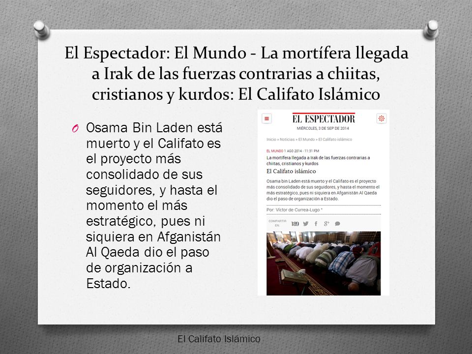 El Espectador: El Mundo - La mortífera llegada a Irak de las fuerzas contrarias a chiitas, cristianos y kurdos: El Califato Islámico