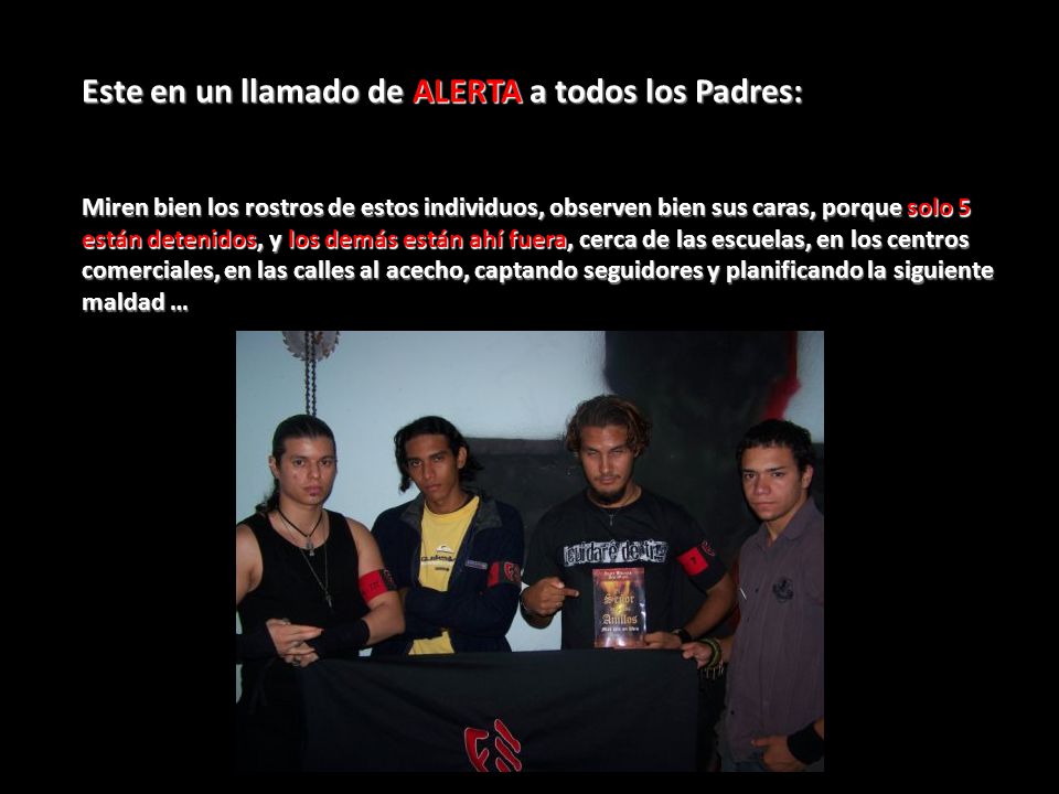 Este en un llamado de ALERTA a todos los Padres: