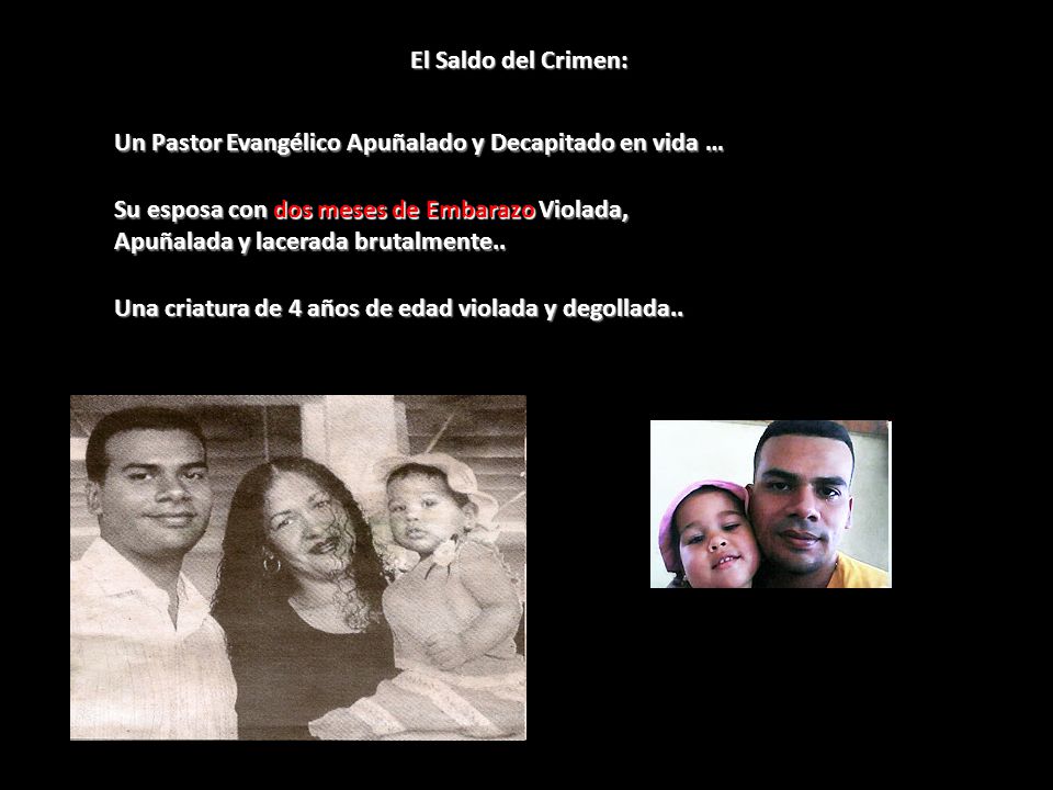 El Saldo del Crimen: Un Pastor Evangélico Apuñalado y Decapitado en vida …