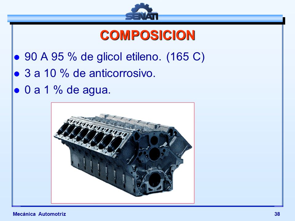 COMPOSICION 90 A 95 % de glicol etileno. (165 C)