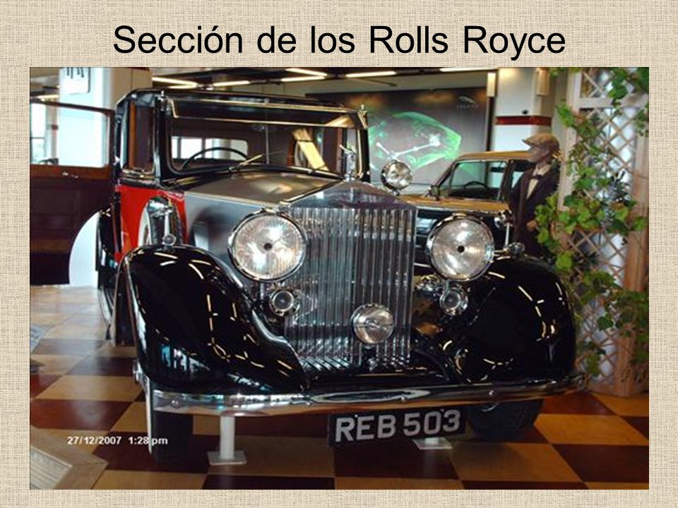 Sección de los Rolls Royce