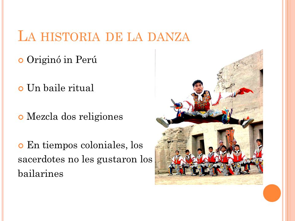 La historia de la danza Originó in Perú Un baile ritual
