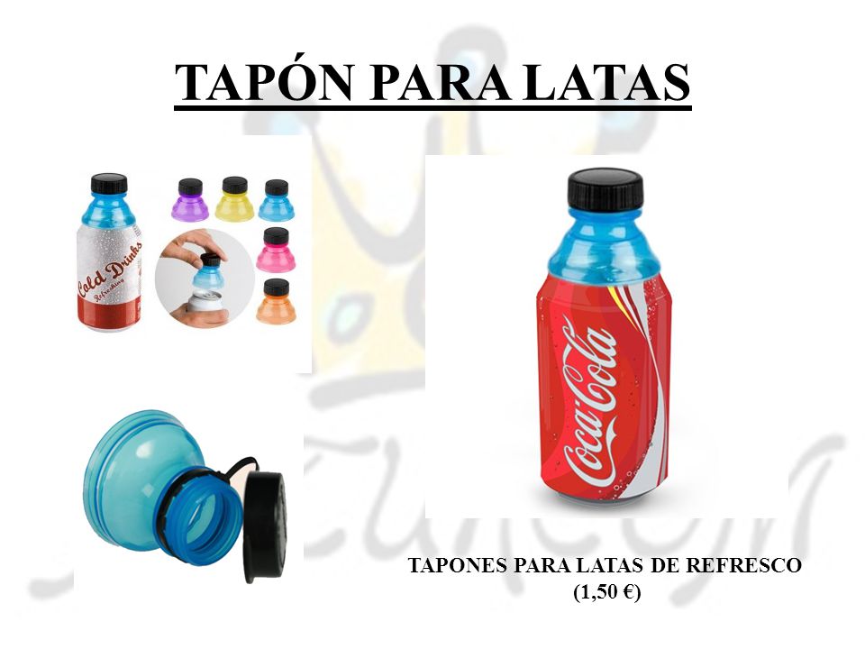 TAPÓN PARA LATAS TAPONES PARA LATAS DE REFRESCO (1,50 €)