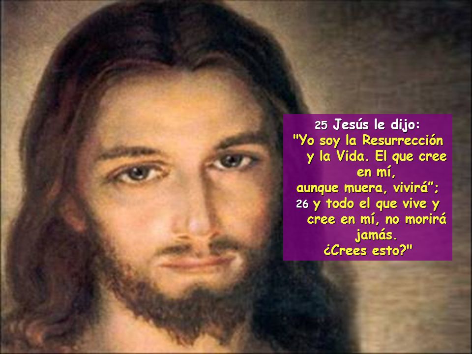 Yo soy la Resurrección y la Vida. El que cree en mí,