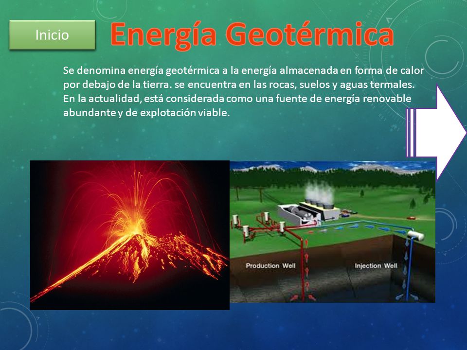 Energía Geotérmica Inicio