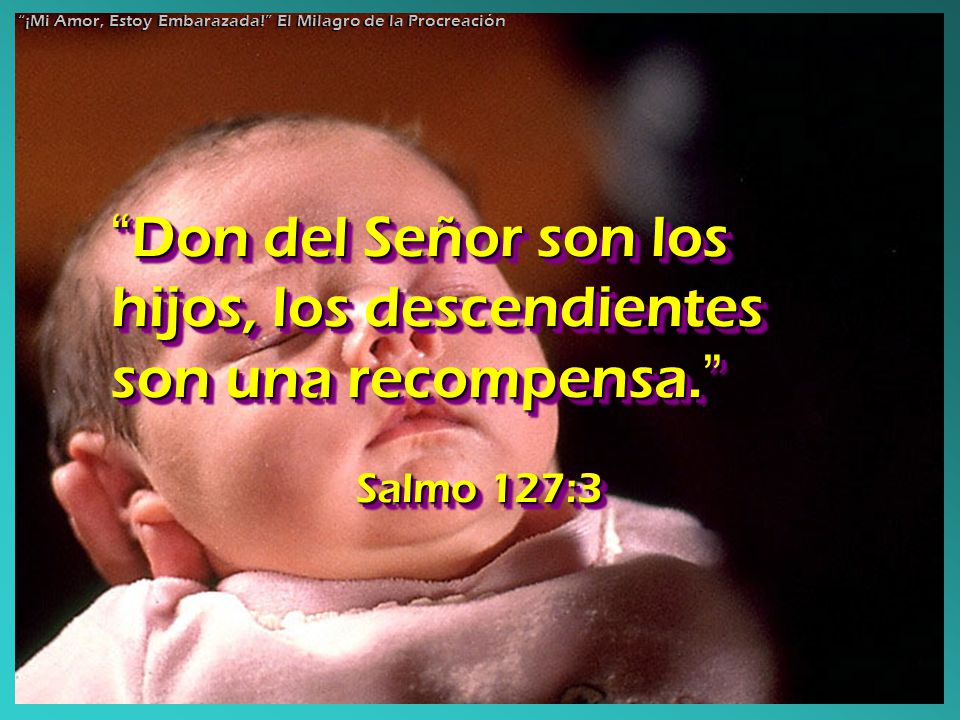 Don del Señor son los hijos, los descendientes son una recompensa.