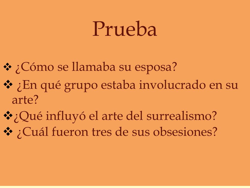 Prueba ¿En qué grupo estaba involucrado en su arte