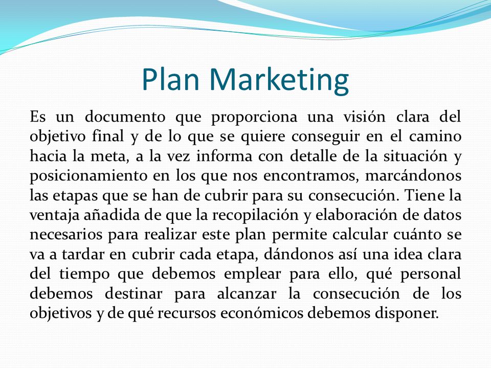 Plan Marketing