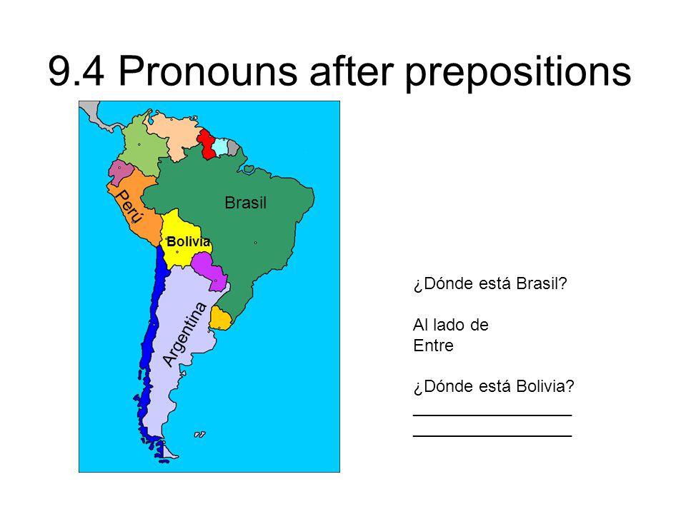 Perú Brasil ¿Dónde está Brasil Al lado de Entre Argentina