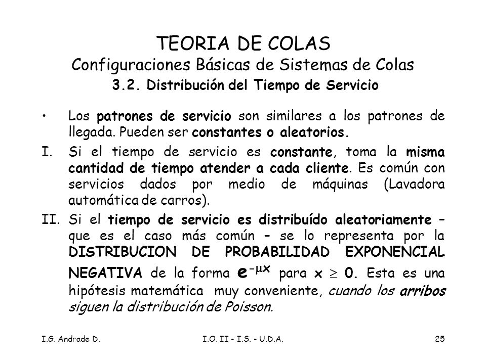 TEORIA DE COLAS Configuraciones Básicas de Sistemas de Colas 3. 2