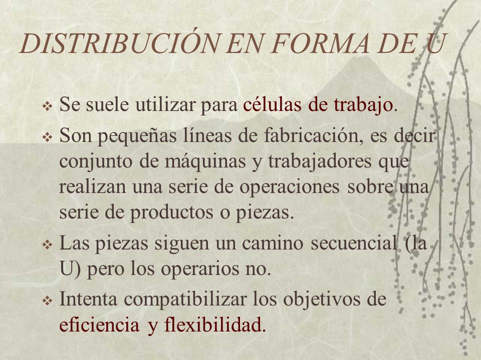 DISTRIBUCIÓN EN FORMA DE U