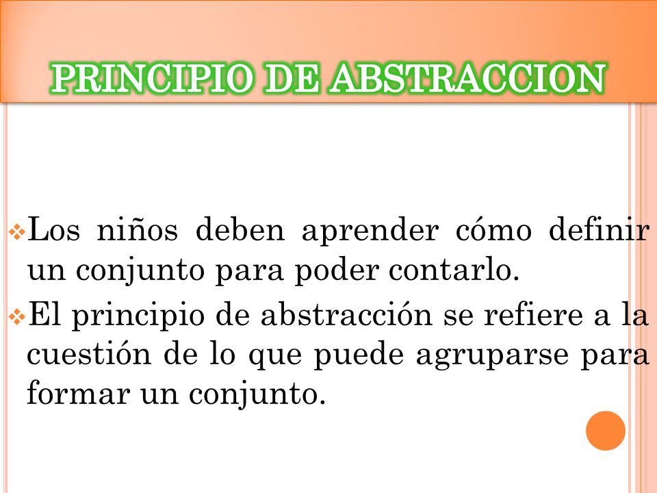 PRINCIPIO DE ABSTRACCION