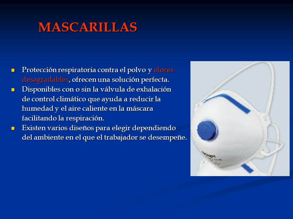 MASCARILLAS Protección respiratoria contra el polvo y olores