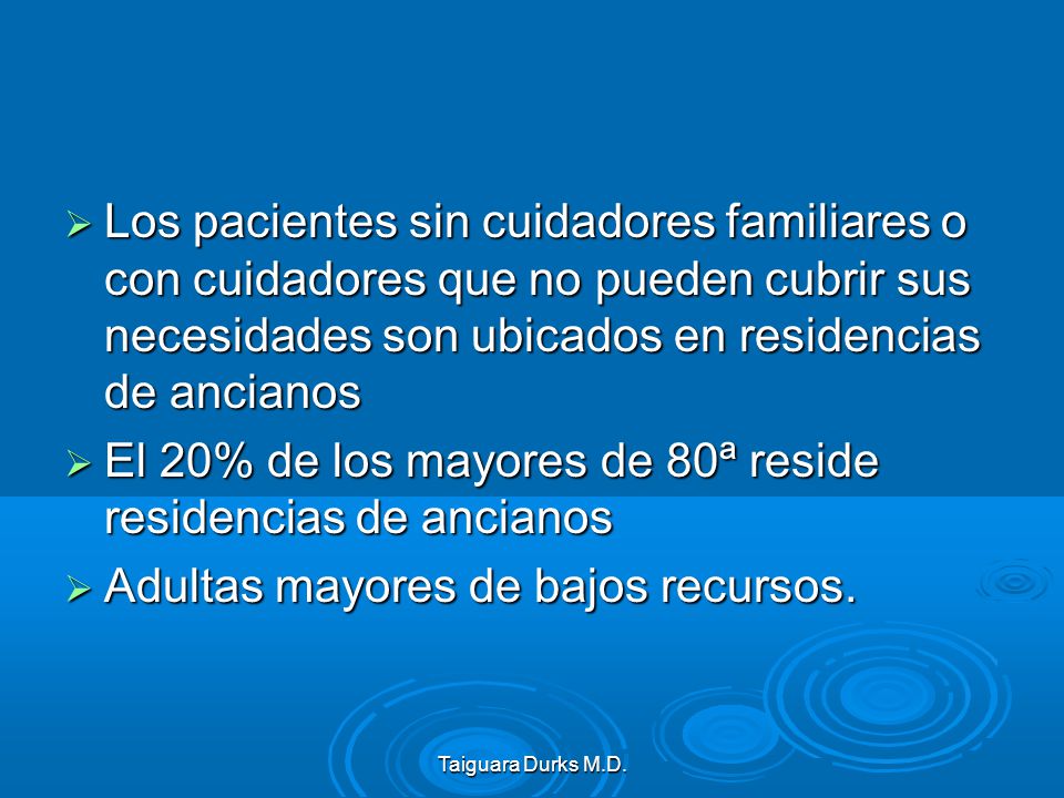 El 20% de los mayores de 80ª reside residencias de ancianos