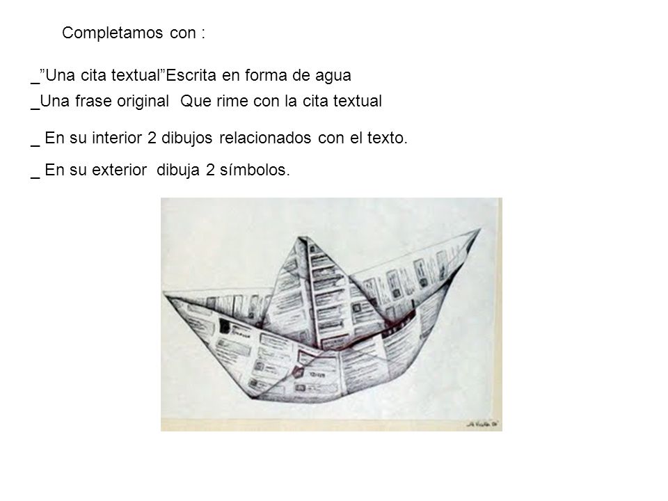 _ Una cita textual Escrita en forma de agua