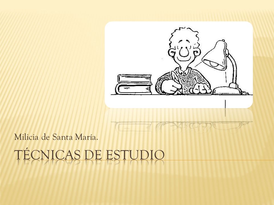 Milicia de Santa María. Técnicas de estudio Milicia de Santa María