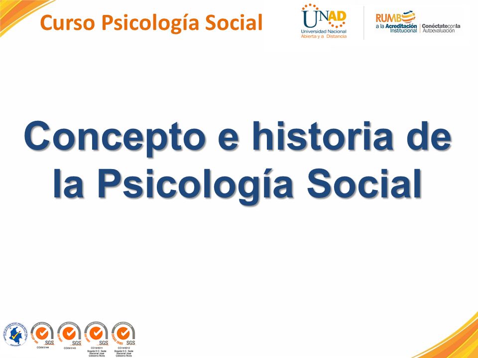 Curso Psicología Social Concepto e historia de la Psicología Social
