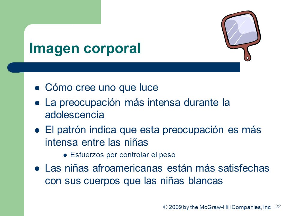 Imagen corporal Cómo cree uno que luce