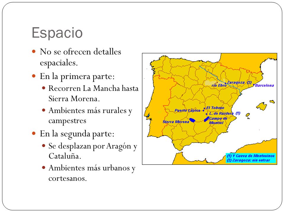 Espacio No se ofrecen detalles espaciales. En la primera parte: