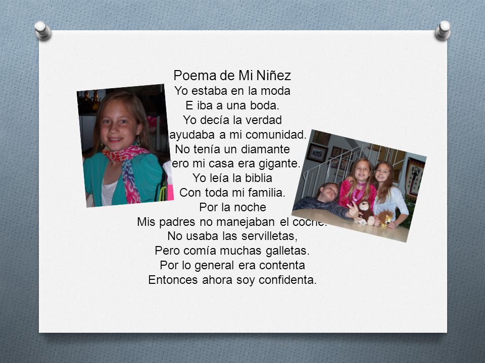 Poema de Mi Niñez Yo estaba en la moda E iba a una boda.