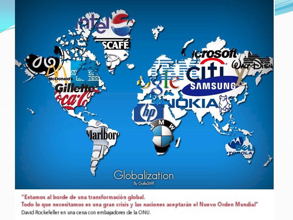 No sólo asienta un modelo productivo particular, sino que tiene un objetivo político, imponer un nuevo orden mundial, ser los gobernantes del mundo.