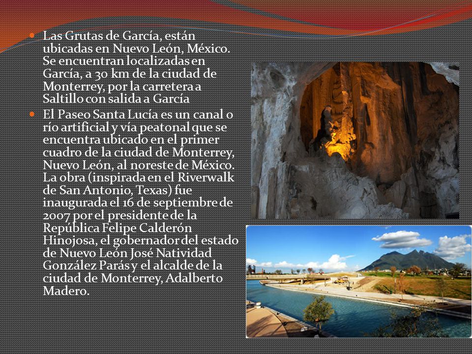 Las Grutas de García, están ubicadas en Nuevo León, México