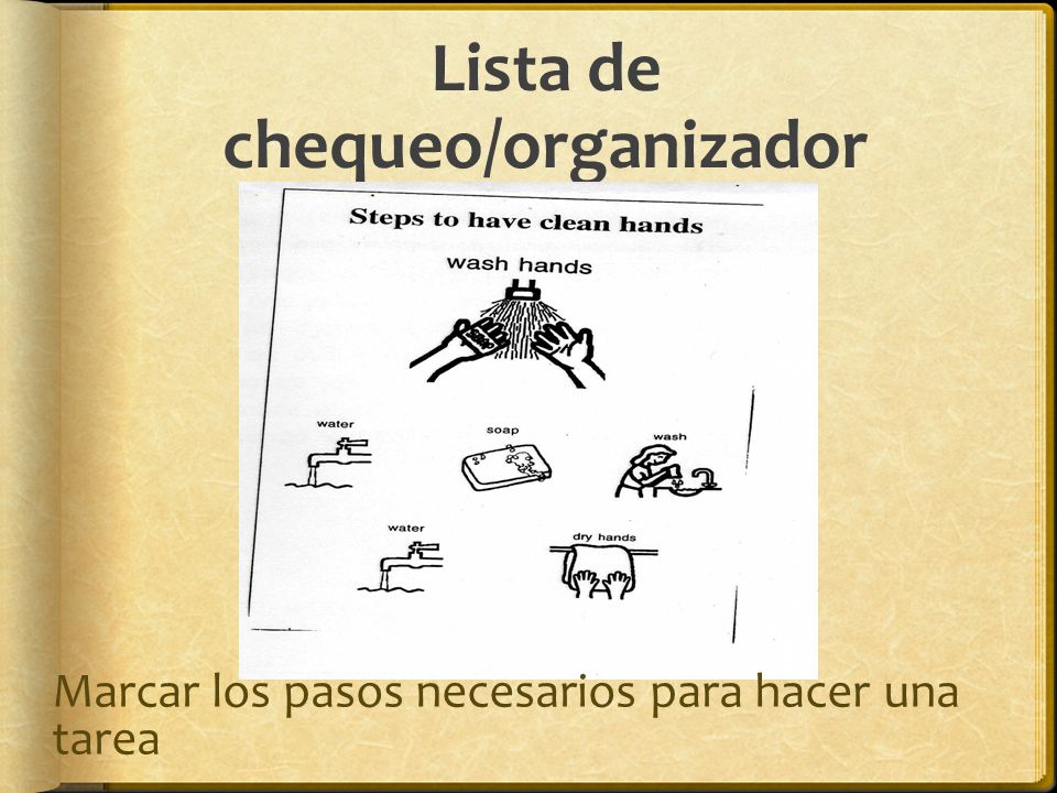 Lista de chequeo/organizador