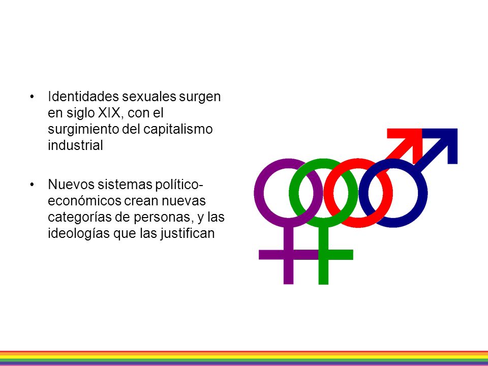 Identidades sexuales surgen en siglo XIX, con el surgimiento del capitalismo industrial