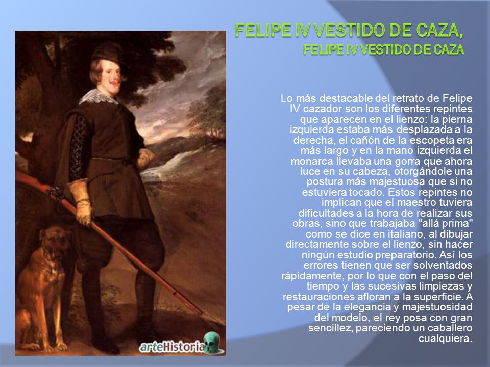 Felipe IV vestido de caza, Felipe IV vestido de caza