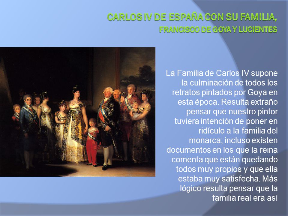 Carlos IV de España con su familia, Francisco de Goya y Lucientes