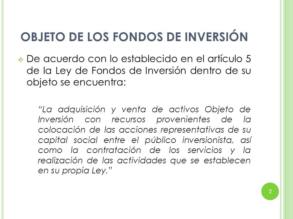 FONDOS DE INVERSIÓN Y SOCIEDADES DISTRIBUIDORAS DE FONDOS DE INVERSIÓN -  ppt video online descargar