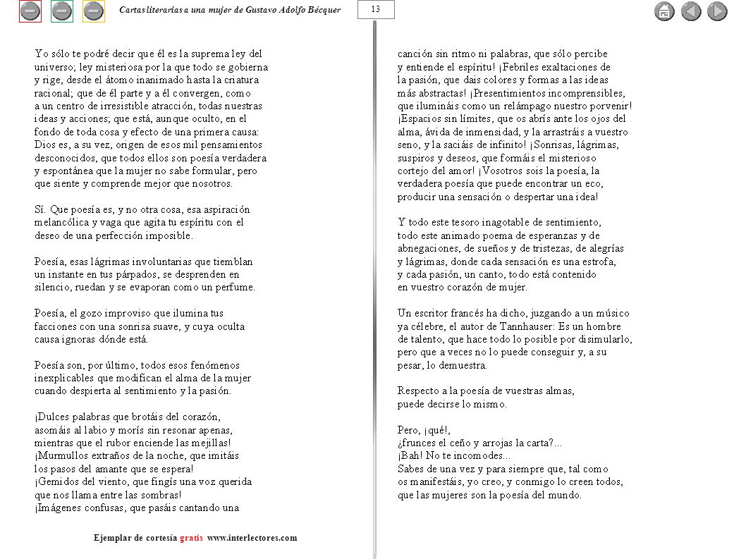 Cartas literarias a una mujer de Gustavo Adolfo Bécquer 13