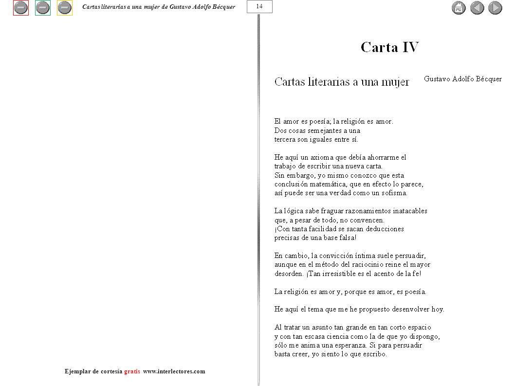 Cartas literarias a una mujer de Gustavo Adolfo Bécquer 14