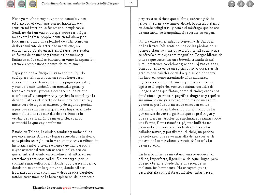 Cartas literarias a una mujer de Gustavo Adolfo Bécquer 15
