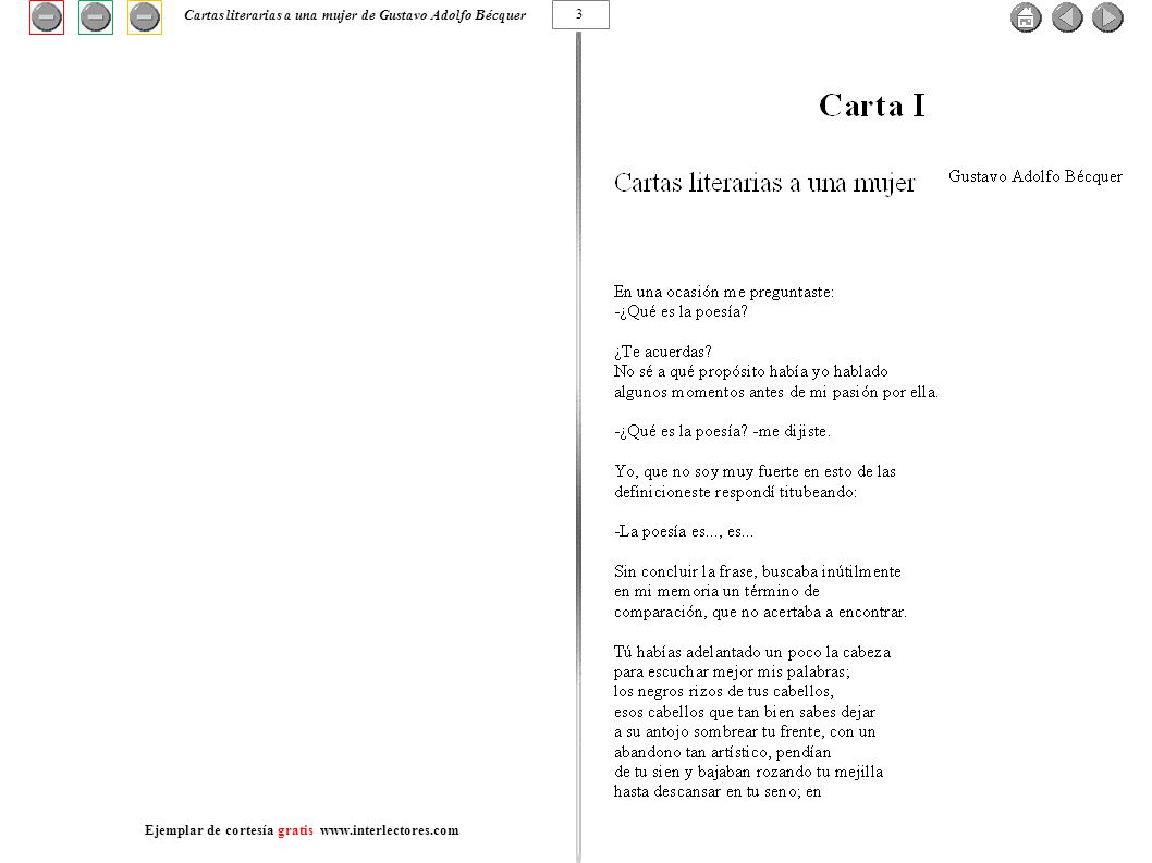 Cartas literarias a una mujer de Gustavo Adolfo Bécquer 3