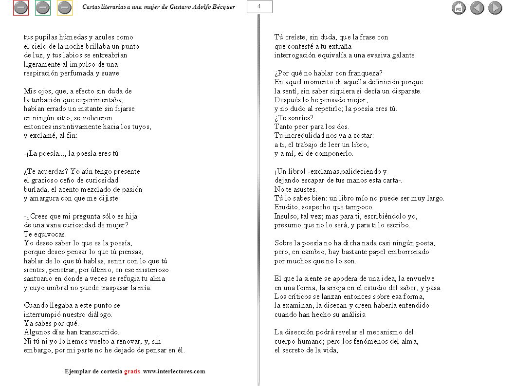 Cartas literarias a una mujer de Gustavo Adolfo Bécquer 4