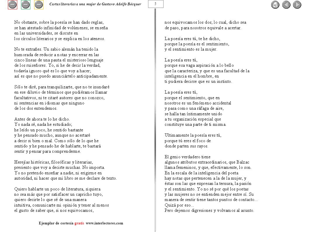Cartas literarias a una mujer de Gustavo Adolfo Bécquer 5