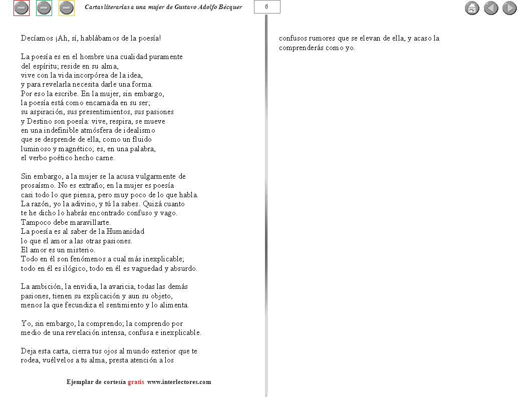 Cartas literarias a una mujer de Gustavo Adolfo Bécquer 6