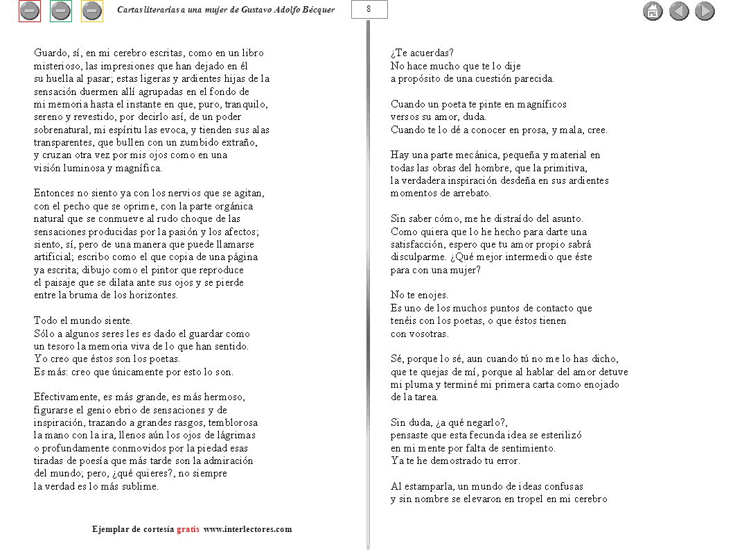 Cartas literarias a una mujer de Gustavo Adolfo Bécquer 8
