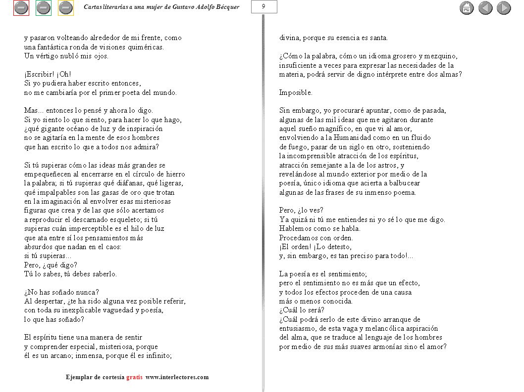 Cartas literarias a una mujer de Gustavo Adolfo Bécquer 9