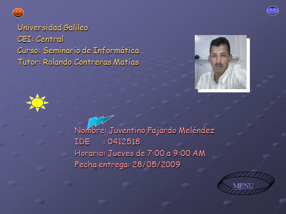 Curso: Seminario de Informática Tutor: Rolando Contreras Matías