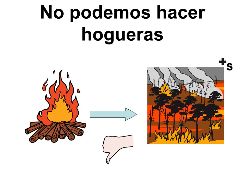 No podemos hacer hogueras