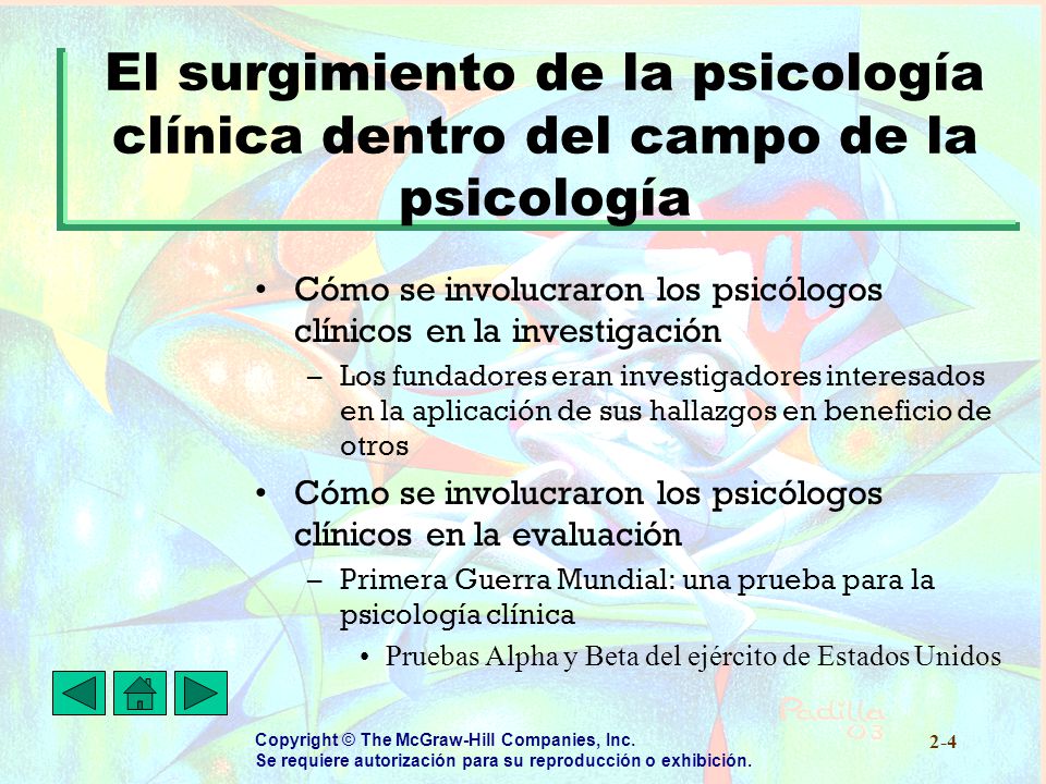 El surgimiento de la psicología clínica dentro del campo de la psicología