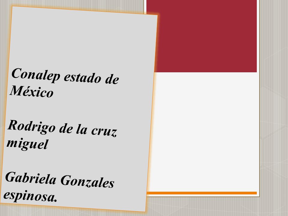Conalep estado de México Rodrigo de la cruz miguel Gabriela Gonzales espinosa.